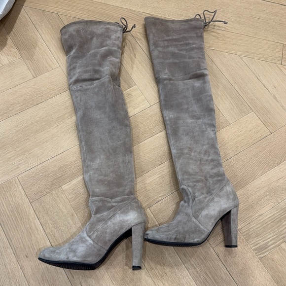 Stuart Weitzman suede over the highland knee boots - size 7 - Picture 4 of 4